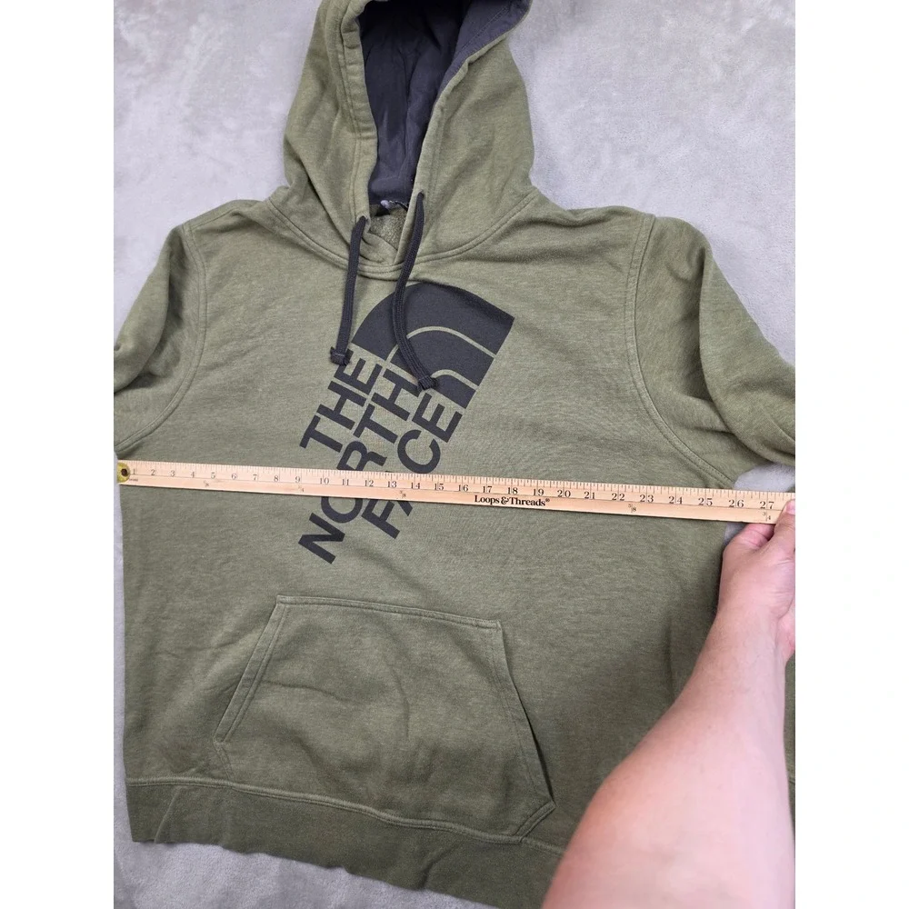 The North Face Hoodie Mens XL Green Big Logo Pullover Sweatshirt Activewear